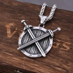 Collier Viking - Bouclier d'Épées