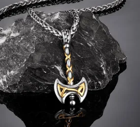 Collier Viking - Hache Viking Dorée