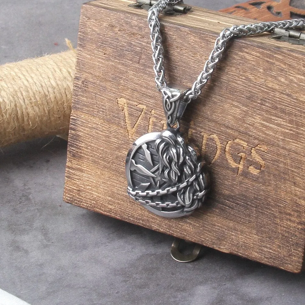 Collier Viking "Collier du Bouclier Fourrure de Fenrir"