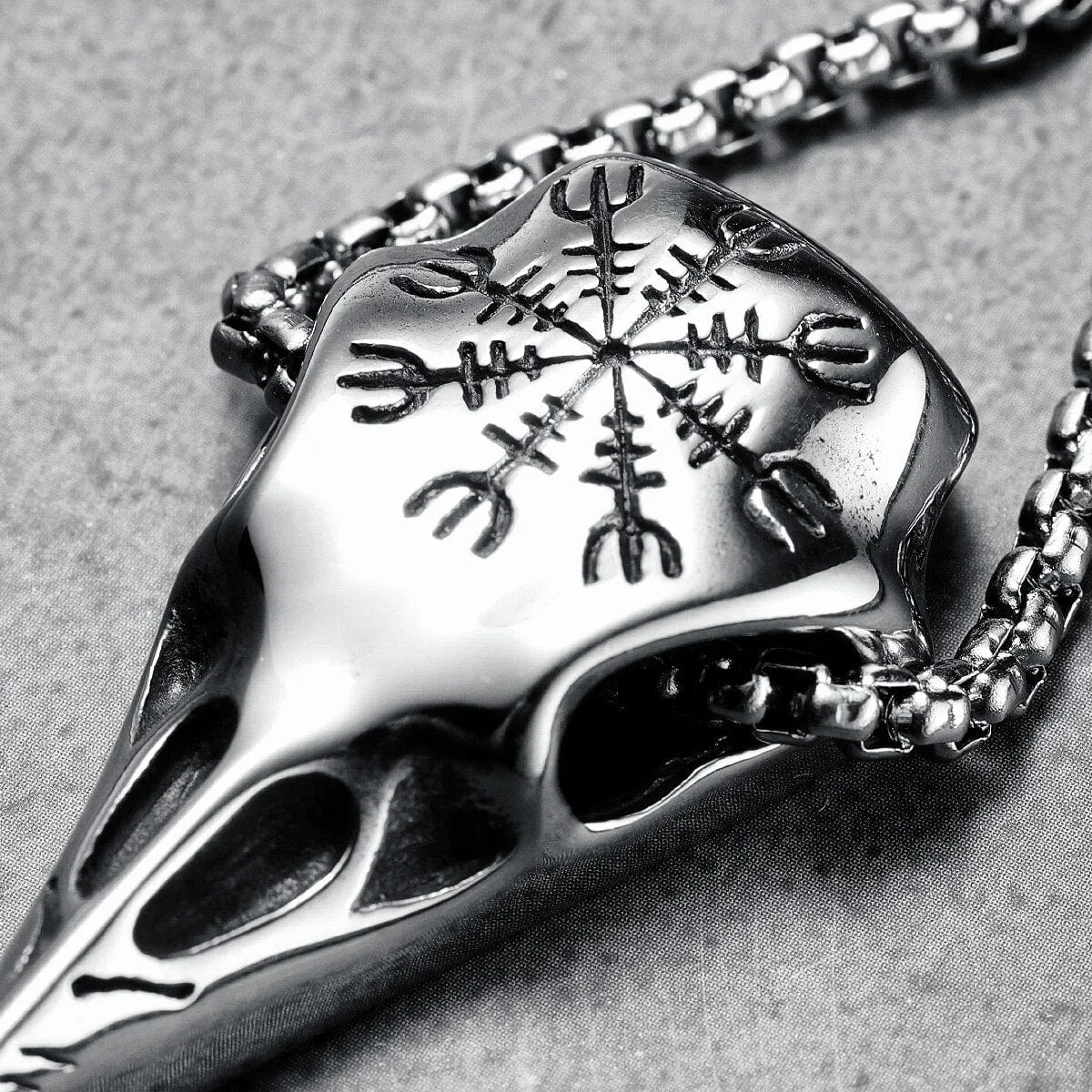 Collier Viking "Pendentif de la Connaissance des Mondes"