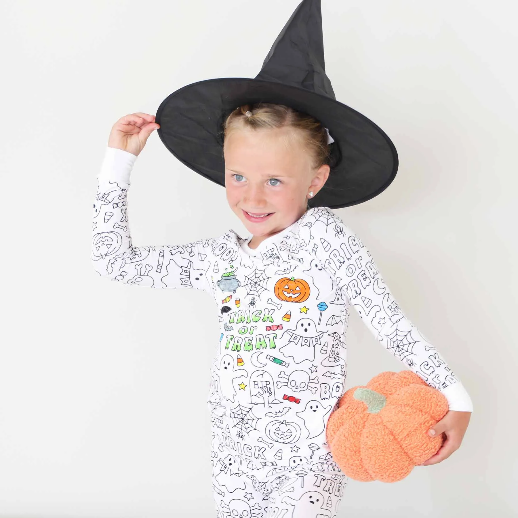 Colorable Pajama Set | No Tricks All Treats