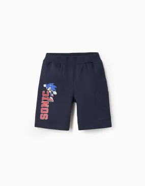 Cotton Shorts for Boys 'Sonic', Dark Blue