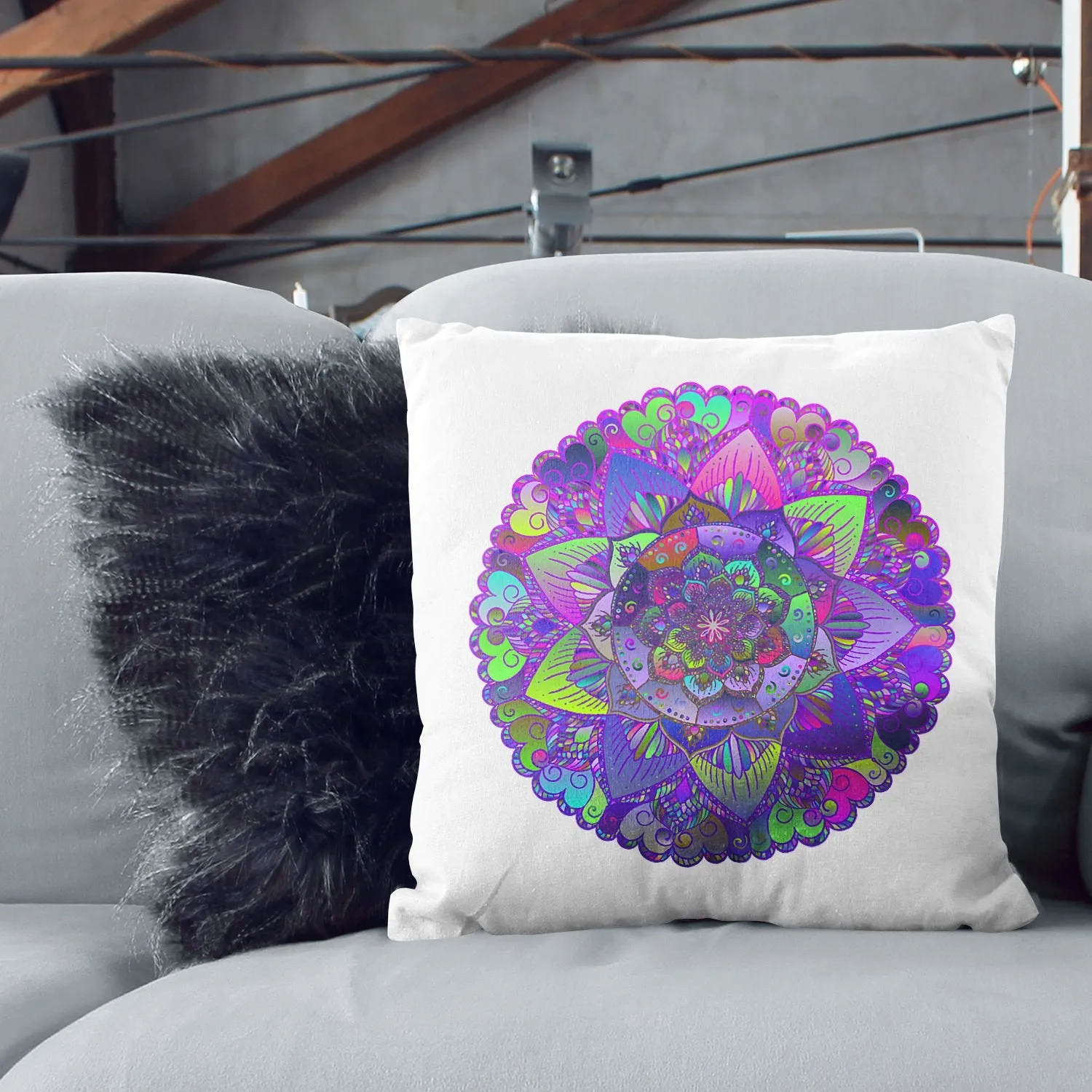 Cuscino Mandala Art Cushion - 40x40 cm