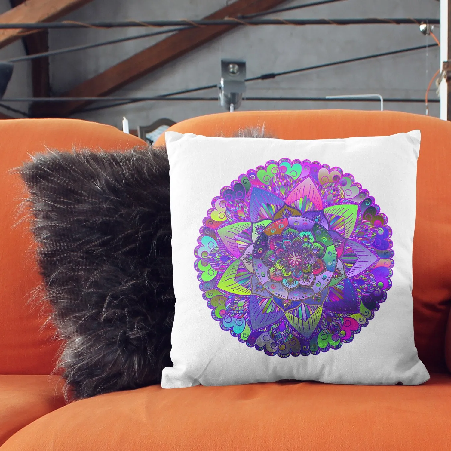 Cuscino Mandala Art Cushion - 40x40 cm