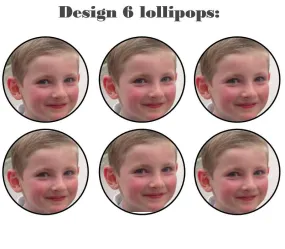 Customize your own 2D ball style edible image lollipop