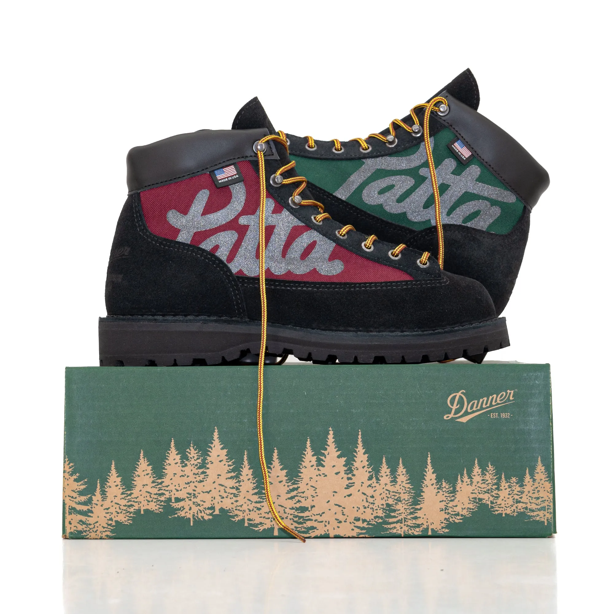 Danna x Patta Danner Light Boot Black/Red/Green