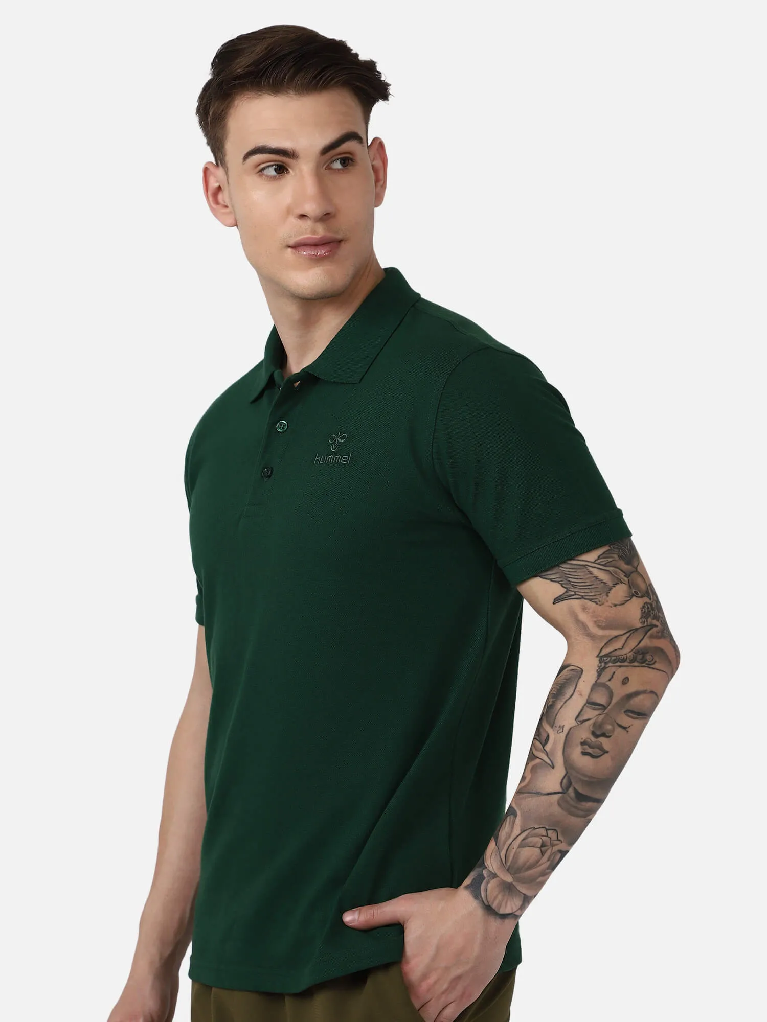 Dany Polo Neck Cotton Rich Half Sleeve Solid Regular fit Cottonpoly T-shirt for Men Comfortable soft Breathable Fabric Stretchable for Everyday Use Ideal for Casual wear and officewear