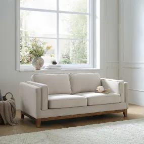 Dipley Champagne Velvet Sofa, 2-Seater