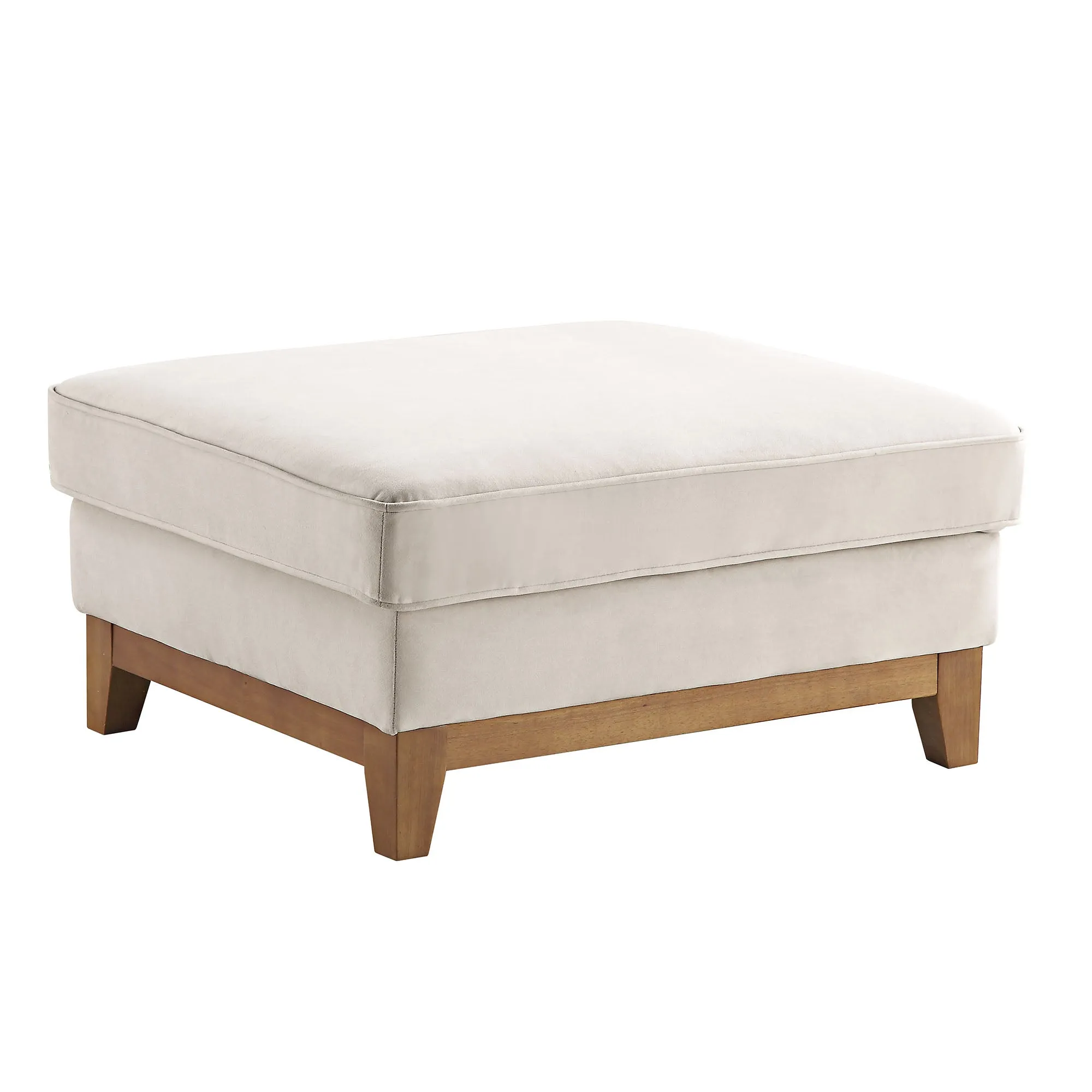 Dipley Champagne Velvet Storage Footstool