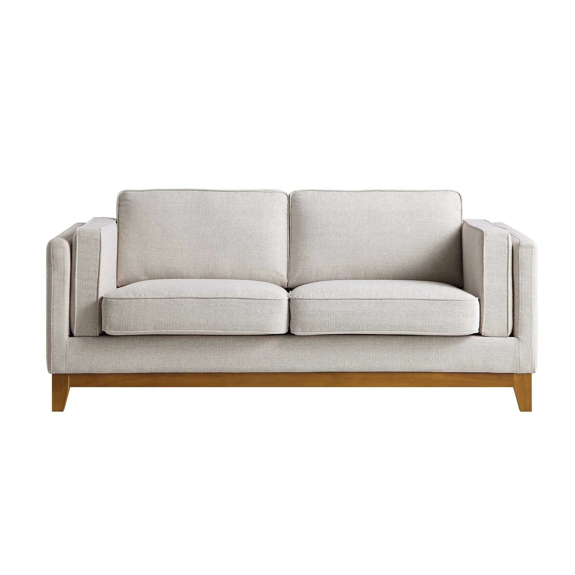 Dipley Oatmeal Fabric Sofa, 2-Seater