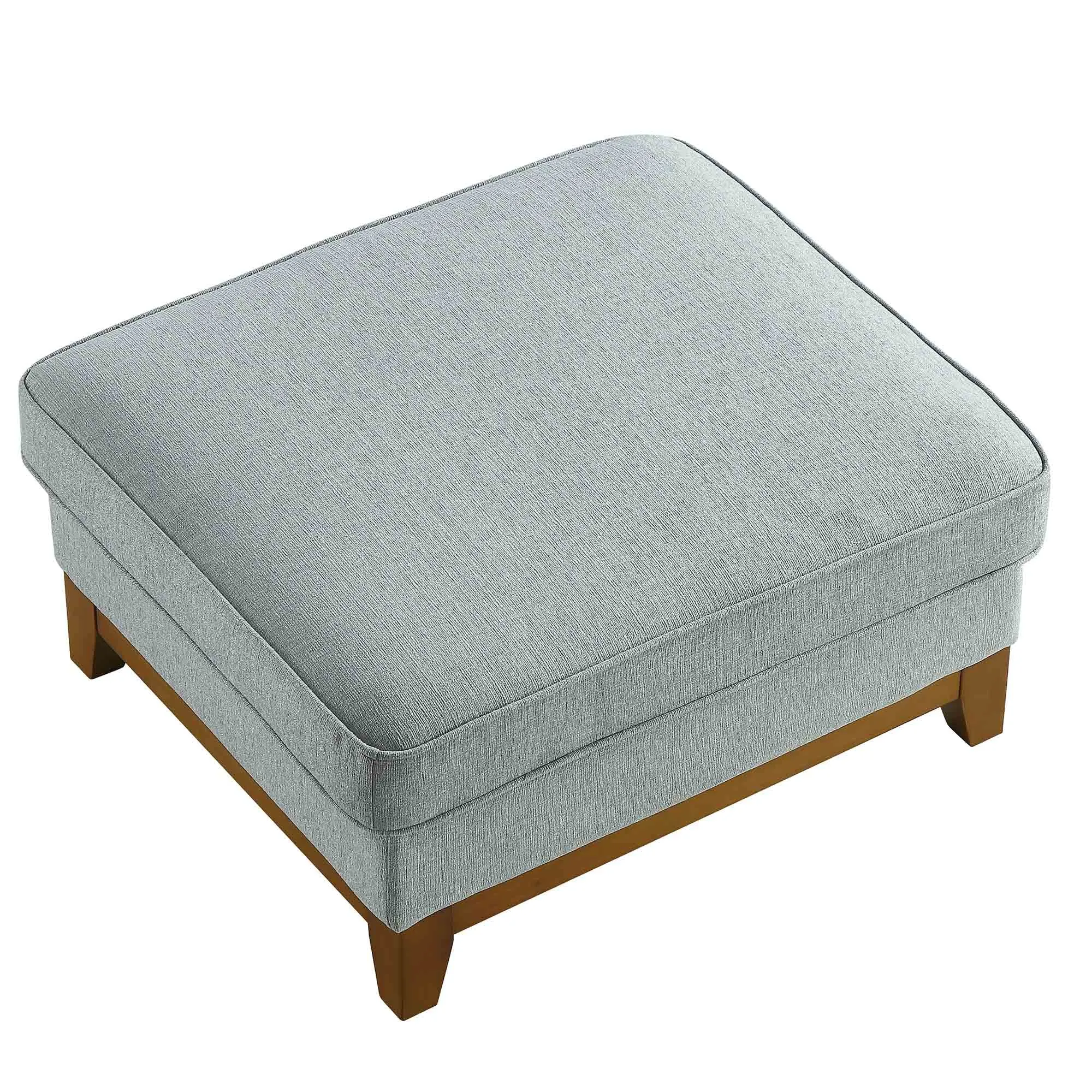 Dipley Sage Woven Fabric Storage Footstool