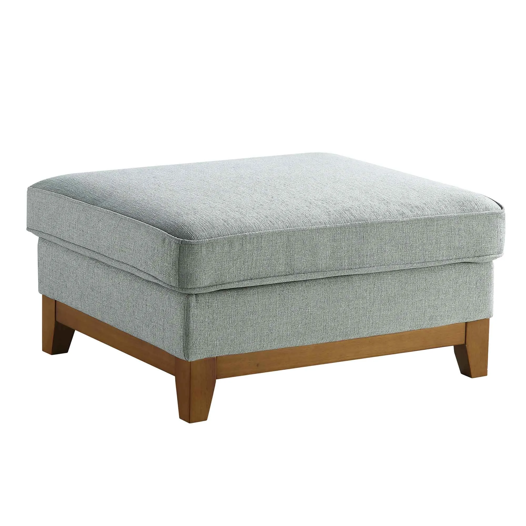 Dipley Sage Woven Fabric Storage Footstool