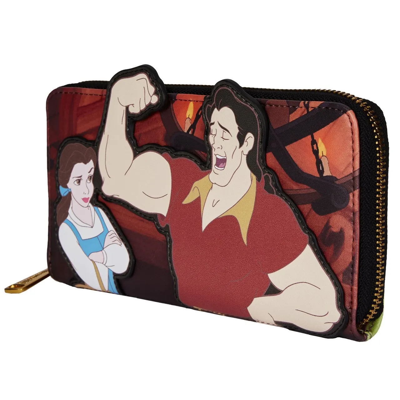 Disney Villains Scene Gaston Zip-Around Wallet