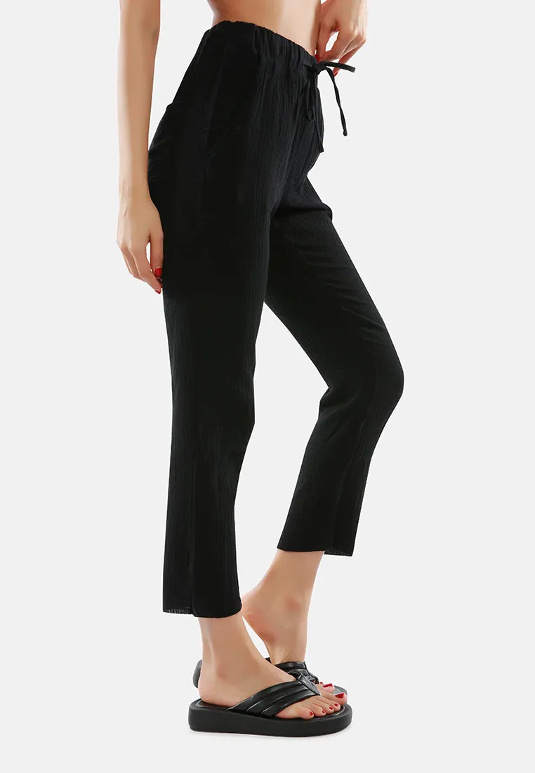 Drawstring Narrow Bottom Summer Pants