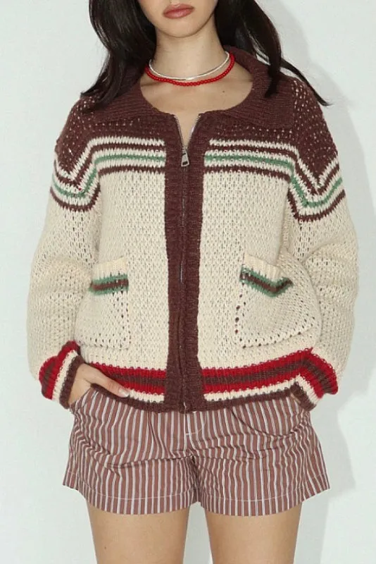 eastwood cardigan - chocolate