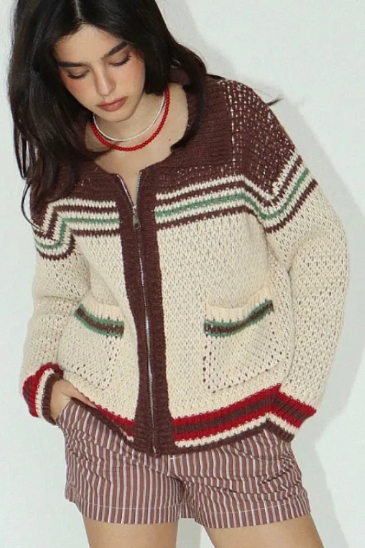 eastwood cardigan - chocolate