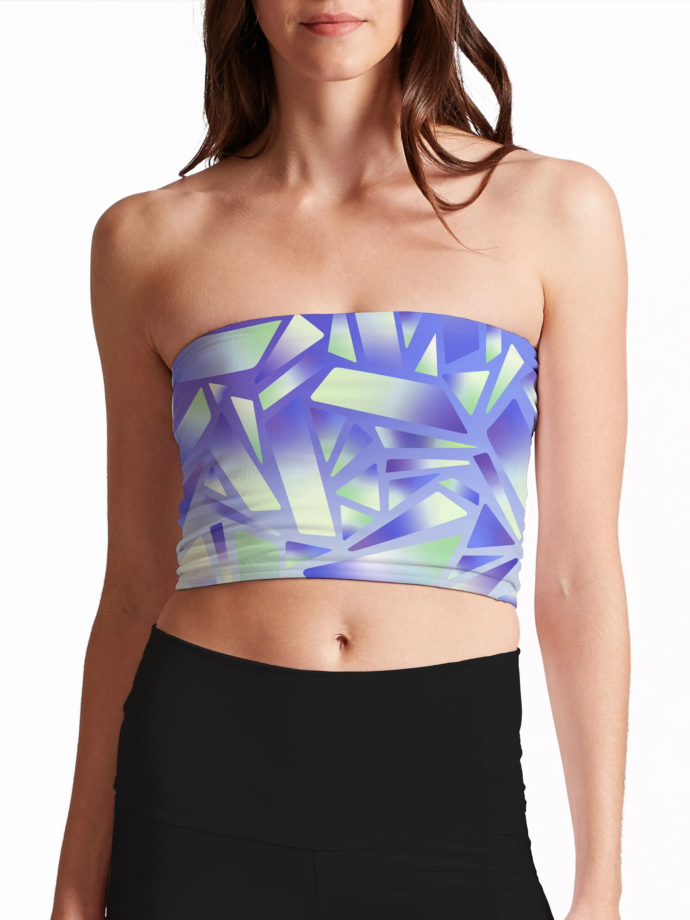 Electric Stained Glass (Indigo Ice) Tube Top