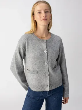 Elevated Cardi Heather Ash