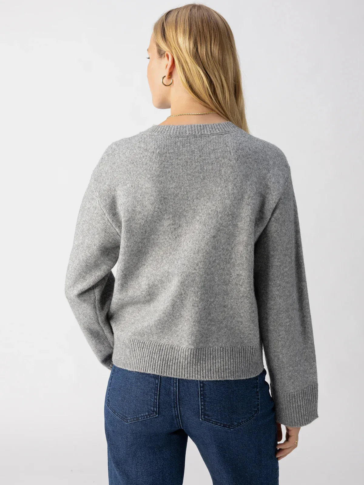 Elevated Cardi Heather Ash