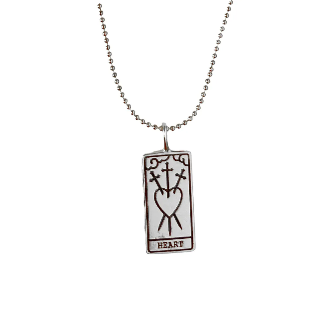 Elsa Guzman, 18K Gold Vermeil and Sterling Silver Tarot Card Necklaces