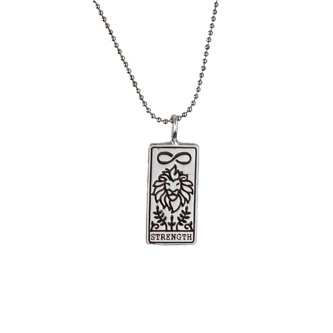 Elsa Guzman, 18K Gold Vermeil and Sterling Silver Tarot Card Necklaces