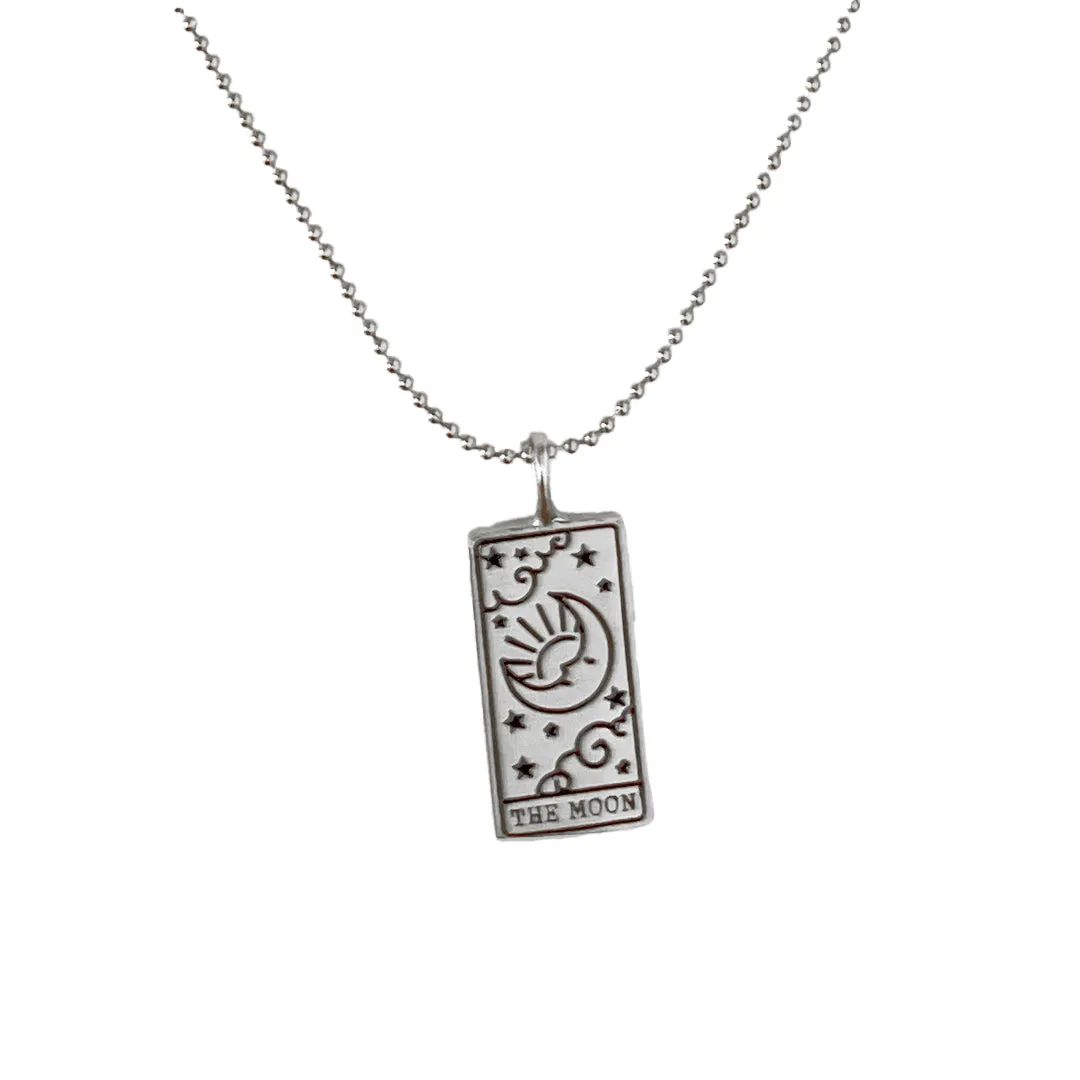 Elsa Guzman, 18K Gold Vermeil and Sterling Silver Tarot Card Necklaces