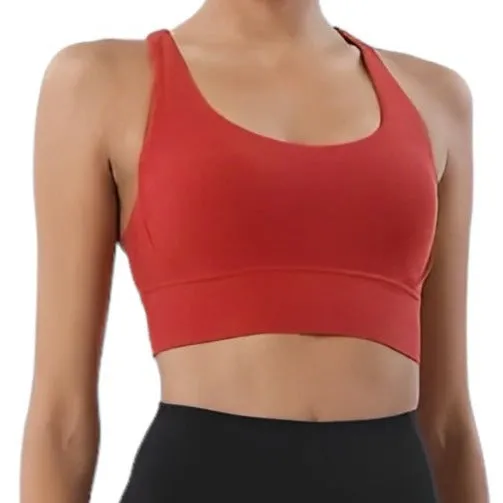 Endurance Sport Cross Bra- Rose Red