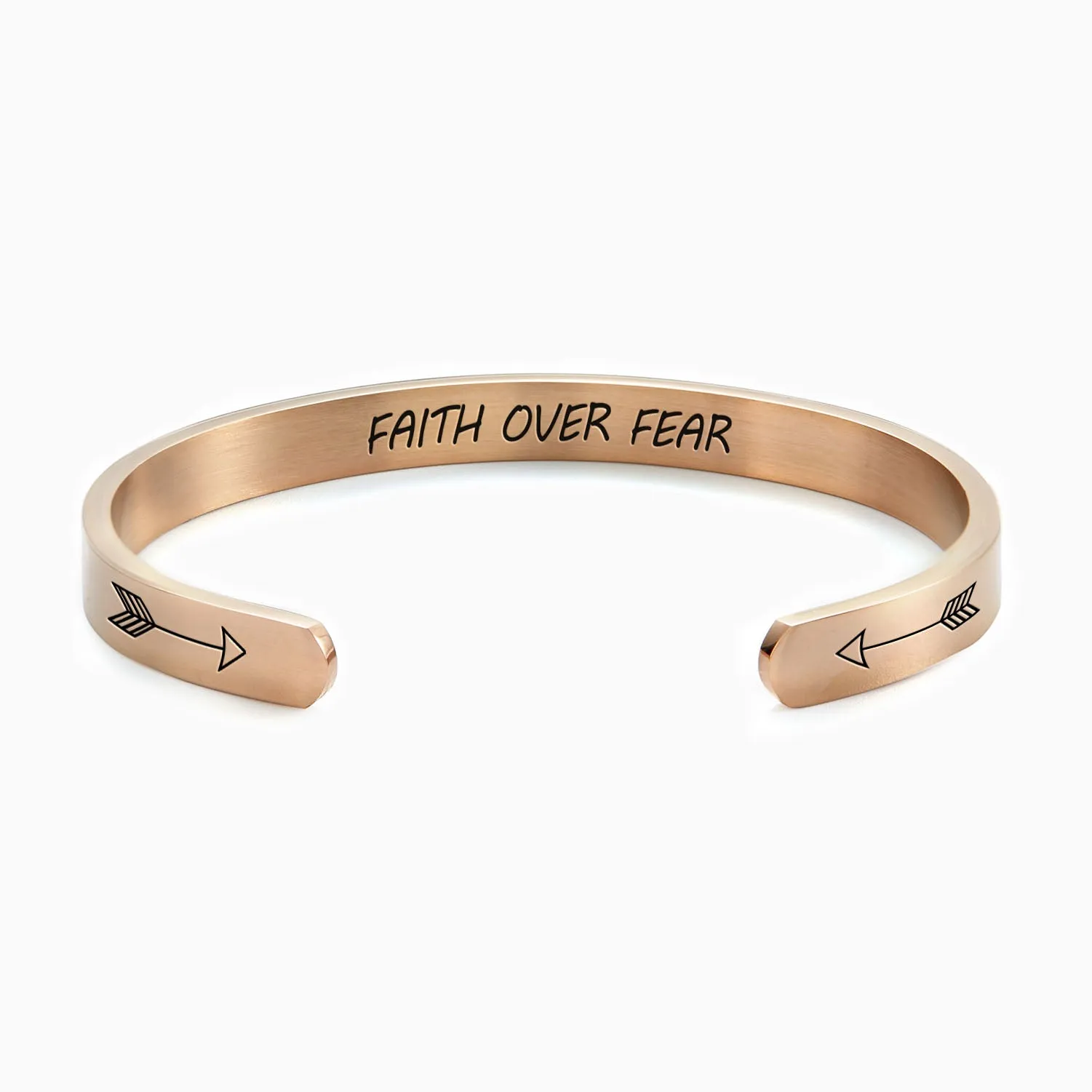 Faith Over Fear Cuff Bracelet