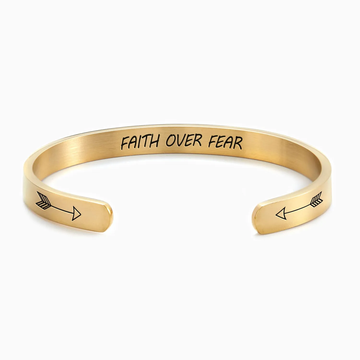 Faith Over Fear Cuff Bracelet