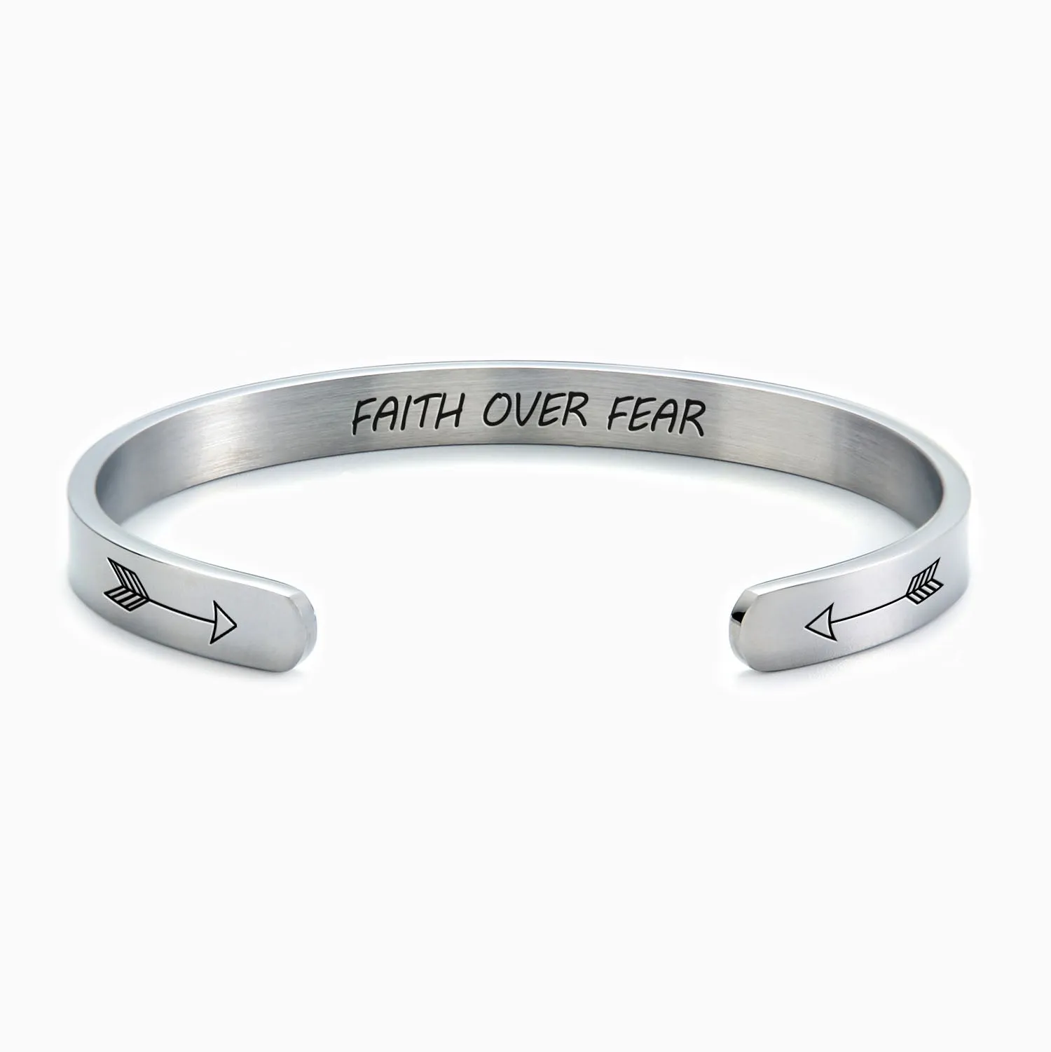 Faith Over Fear Cuff Bracelet