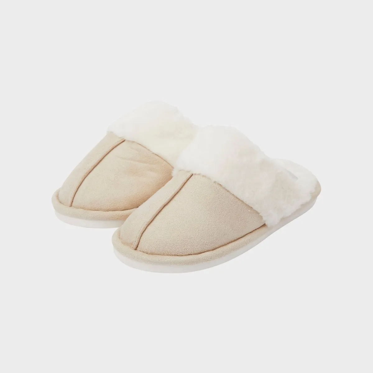 Faux Fur Mule Slippers