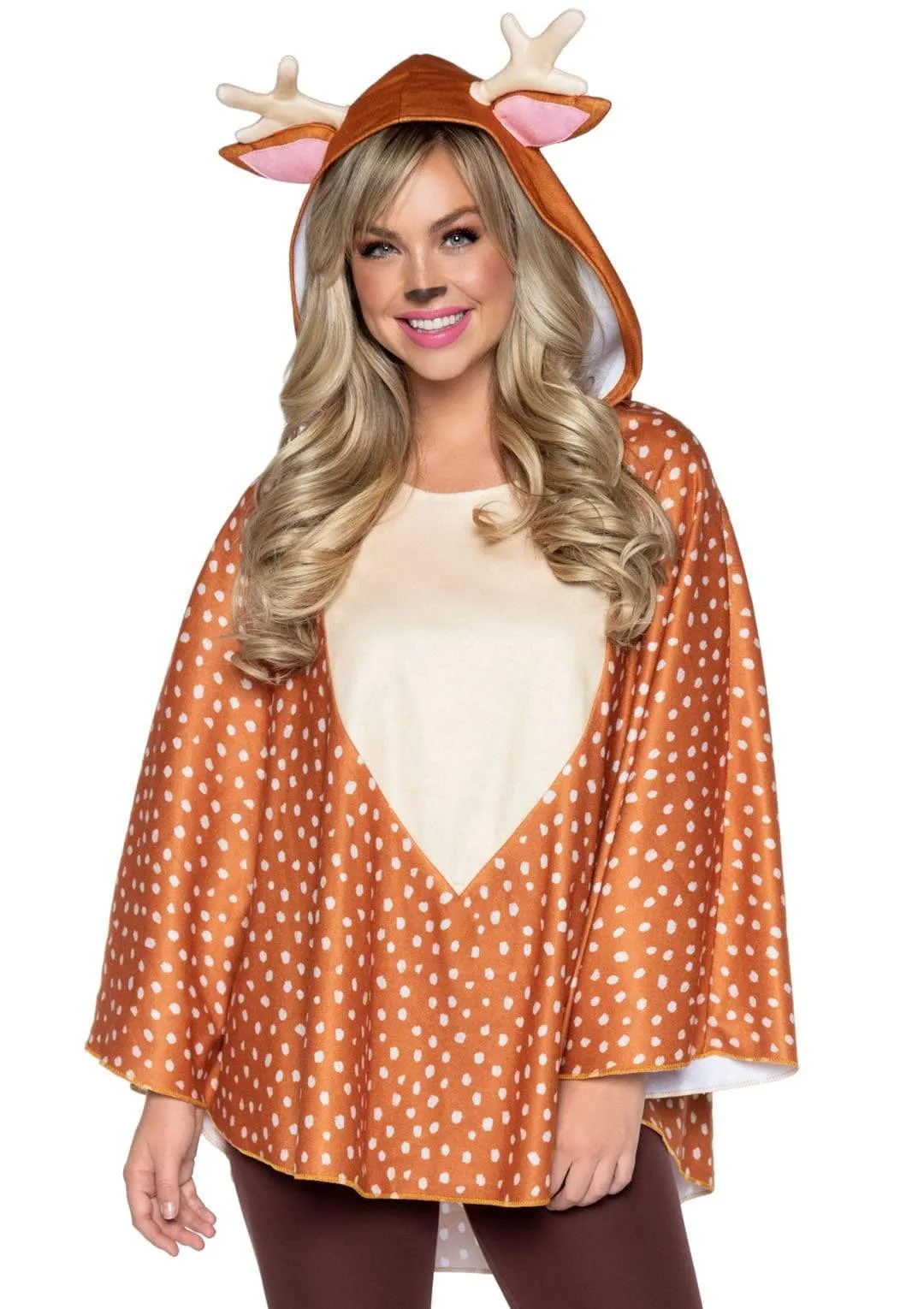 Fawn Poncho Animal Costume With Hood