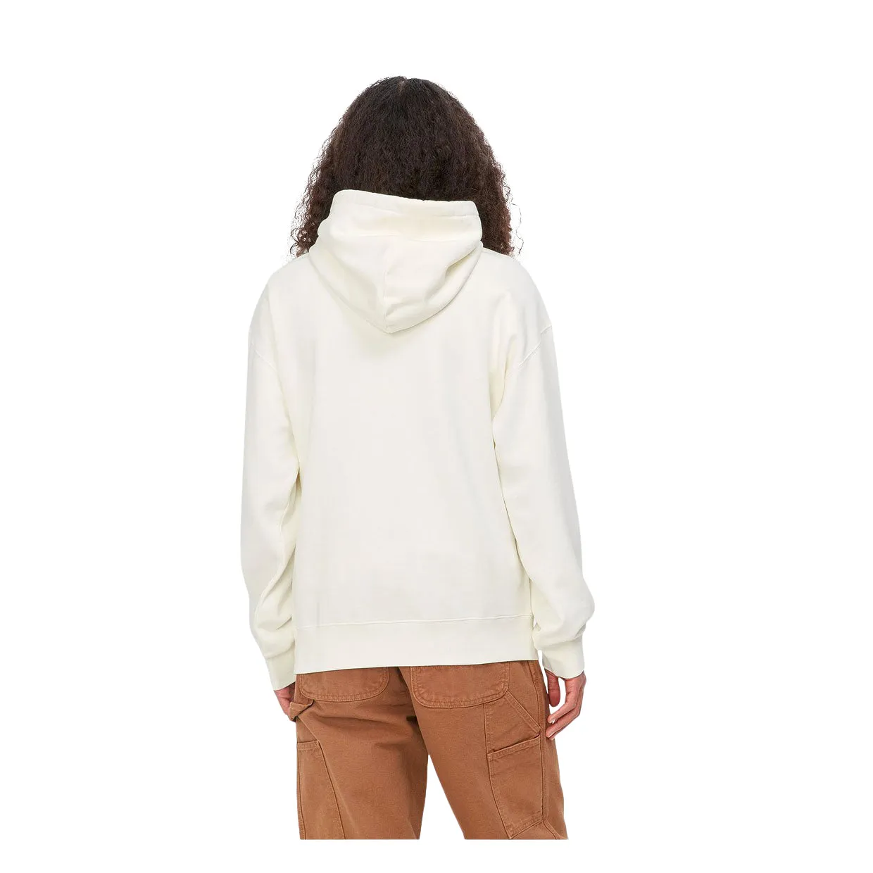 Felpa Uomo Carhartt WIP Hooded Nelson Bianco