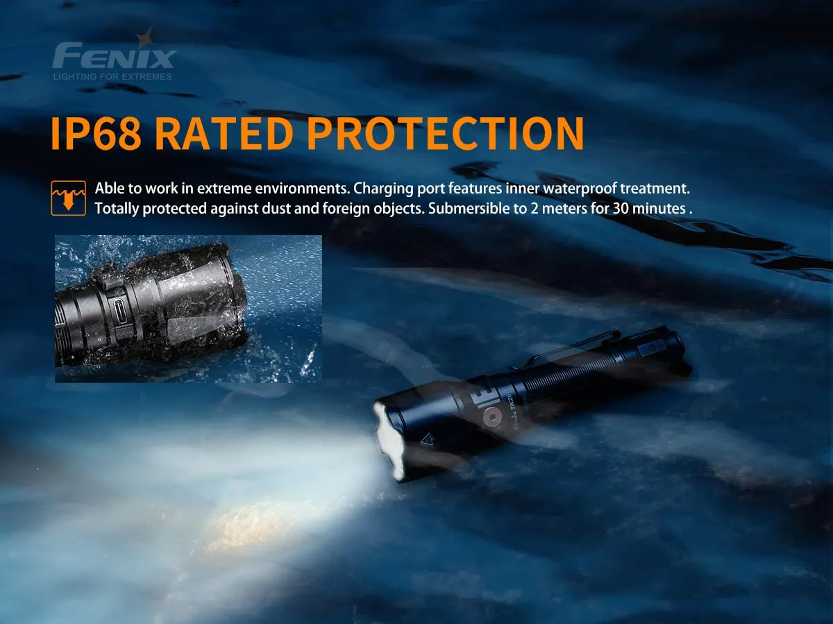 Fenix TK26R USB Rechargeable Tactical Flashlight 1500 Lumens