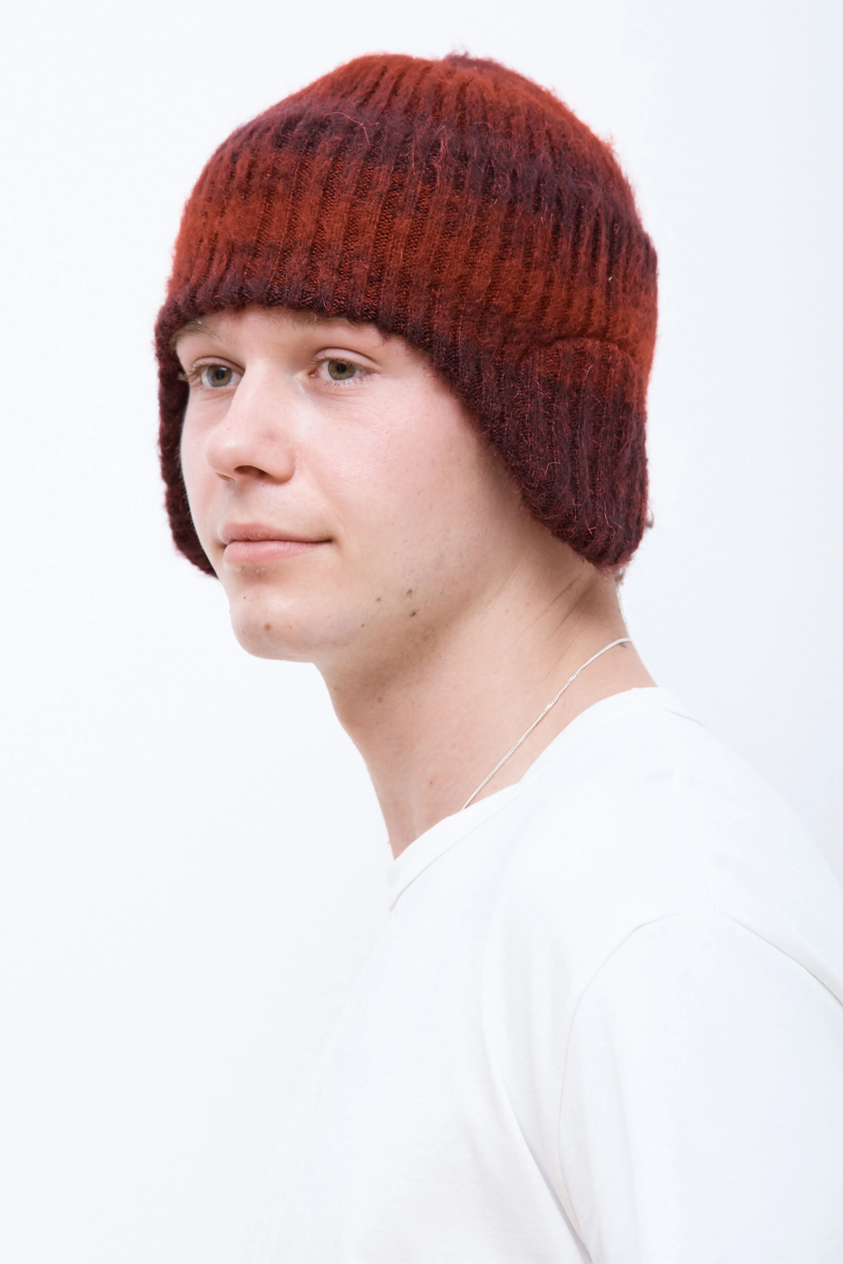 Flap Beanie Burgundy