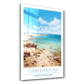 Fuerteventura-Canary Island Spain-Travel Posters | Glass Wall Art