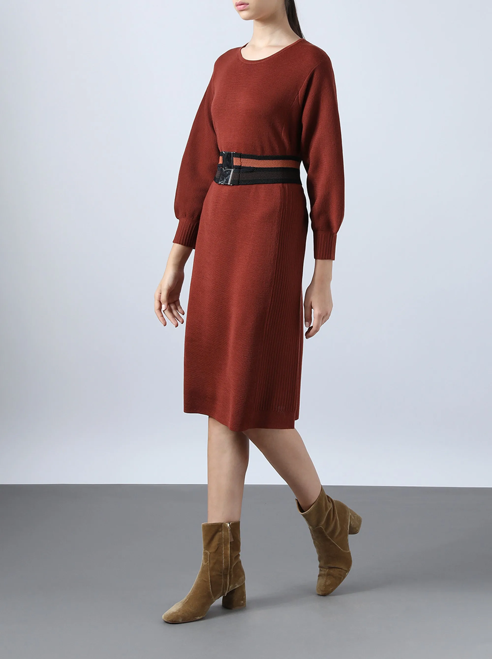 Full Milano Wool Nylon Dress