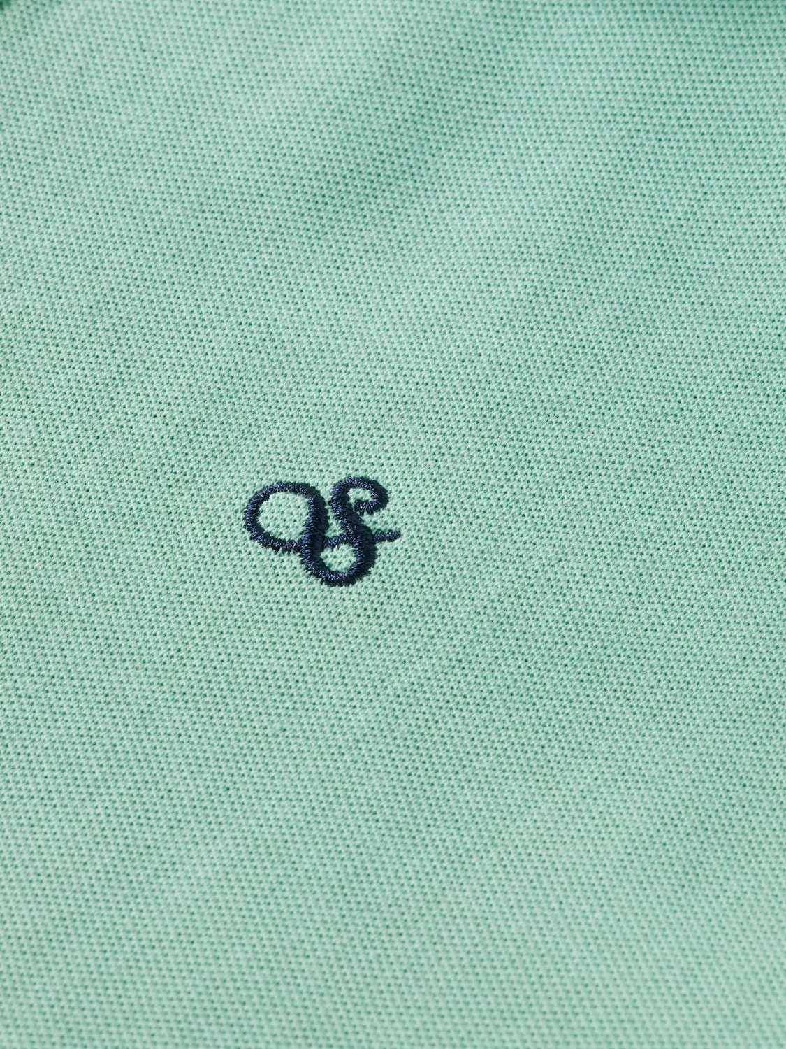 Garment-dyed pique polo shirt