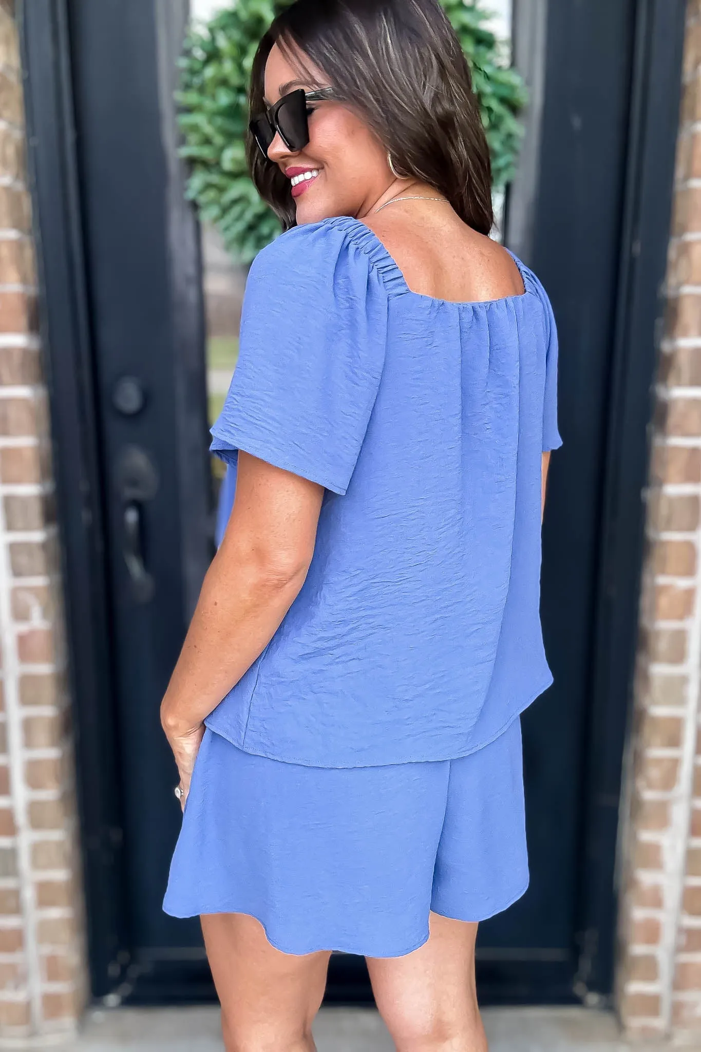 Get Obsessed Slate Blue Top