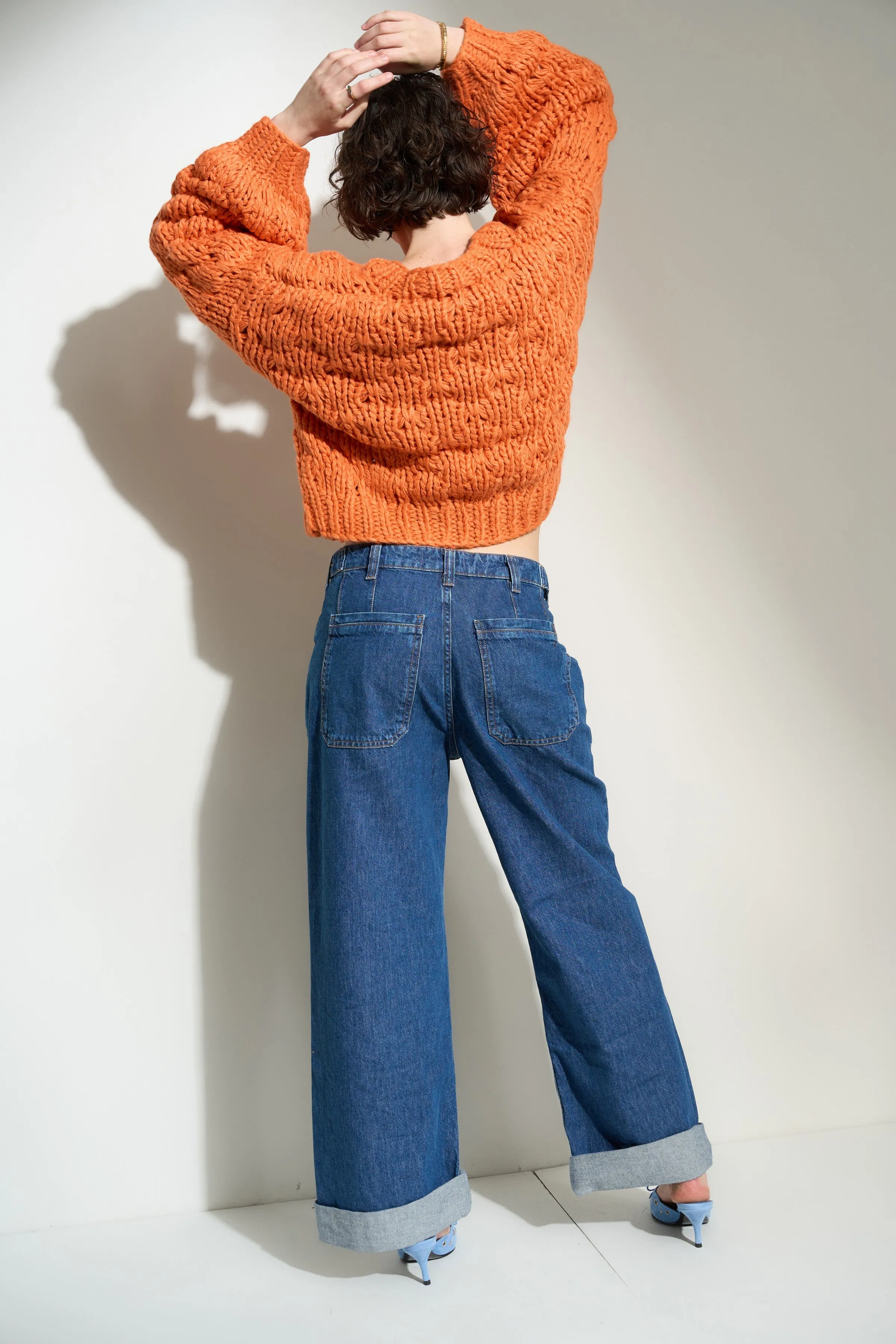 Gigi Cardigan - Orange Peel