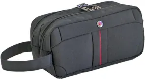 Gino De Vinci Ascent 25cm Twin Compartment Wash Bag | Black