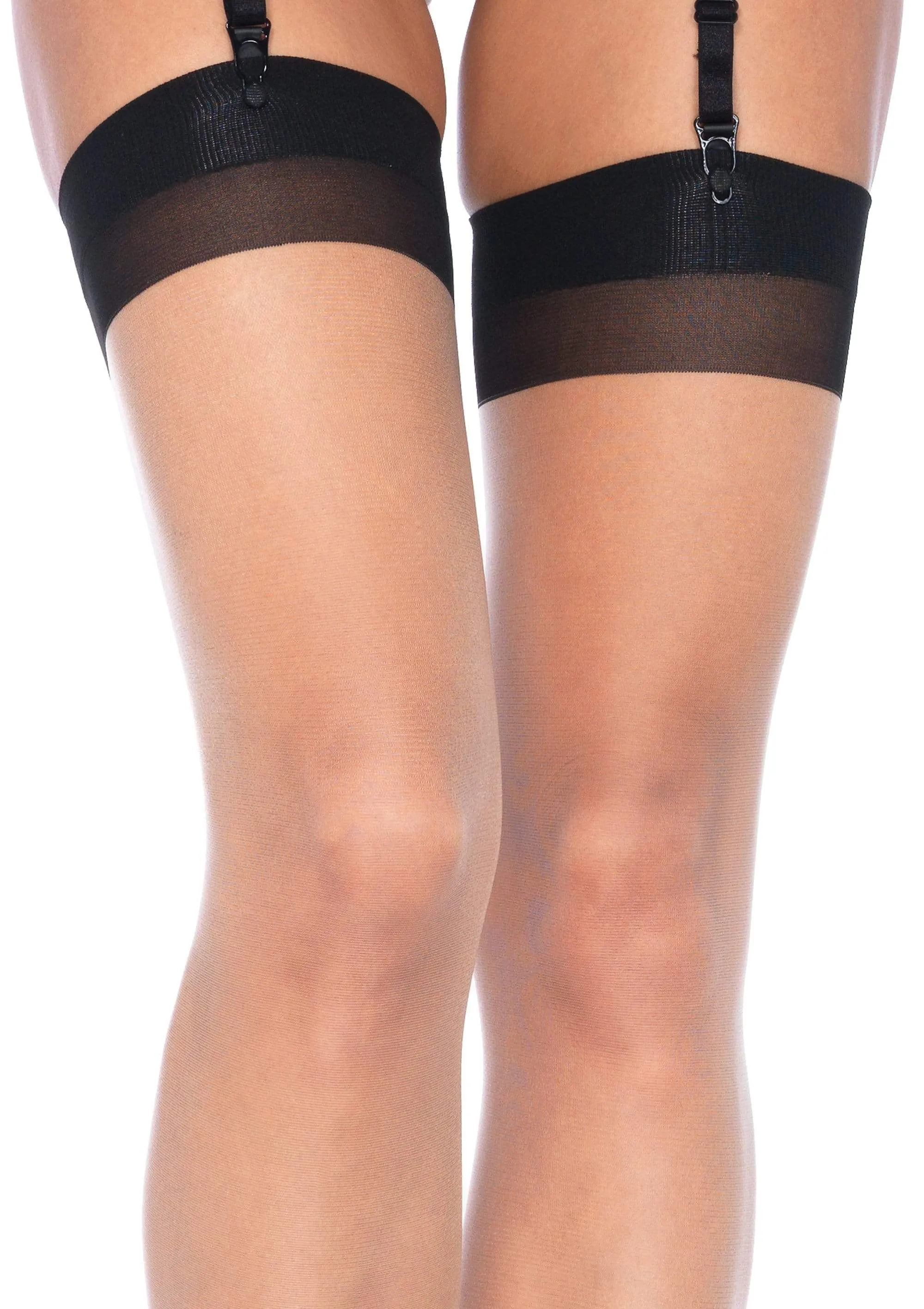 Grace Cuban Contrast Heel Stockings