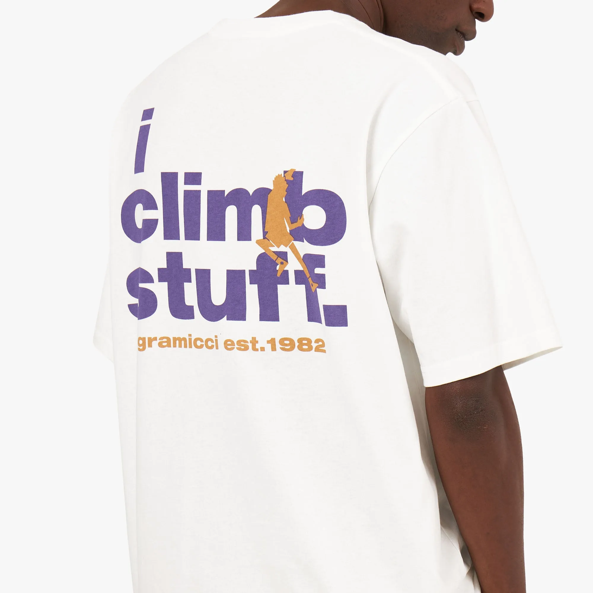 Gramicci I Climb Stuff T-shirt / White