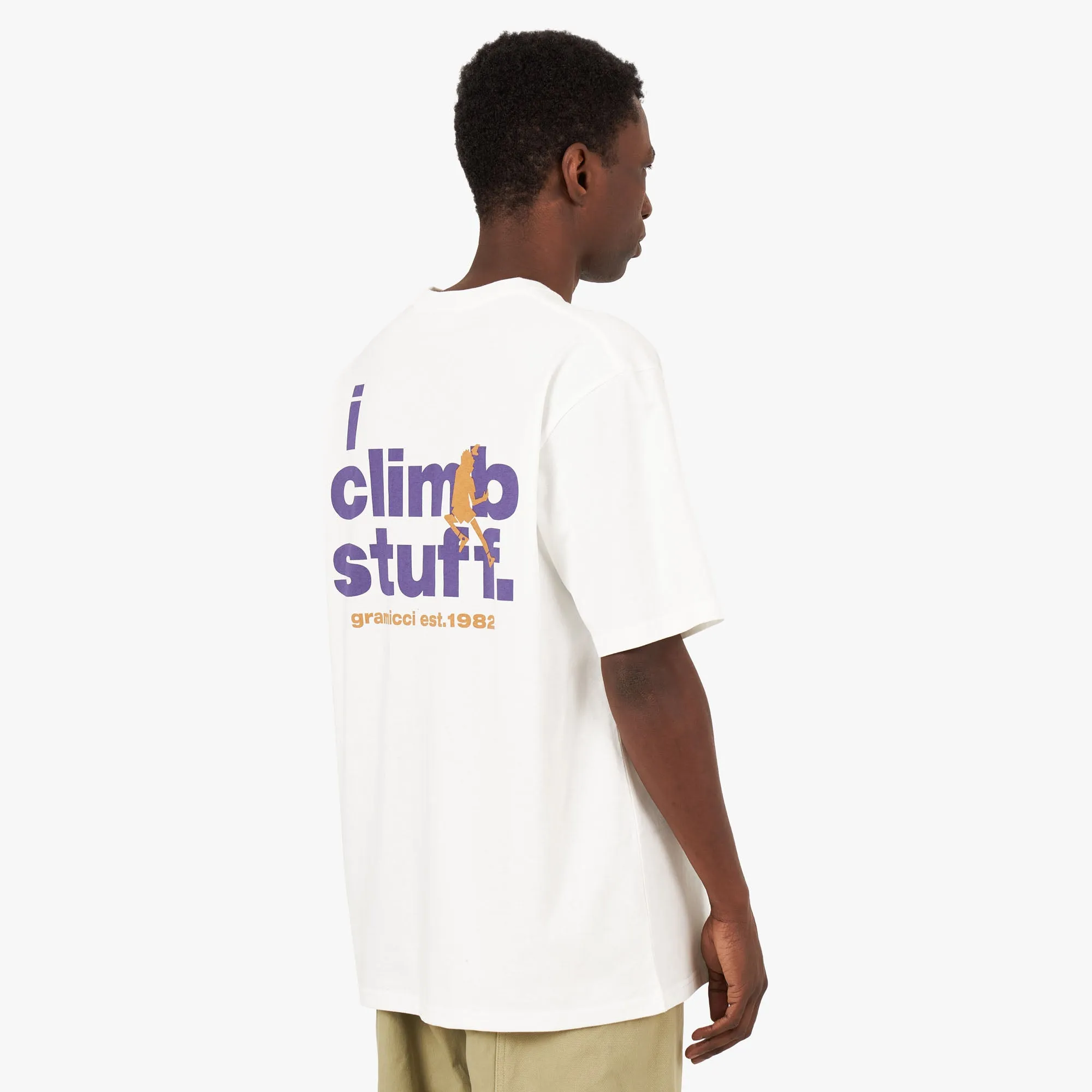 Gramicci I Climb Stuff T-shirt / White