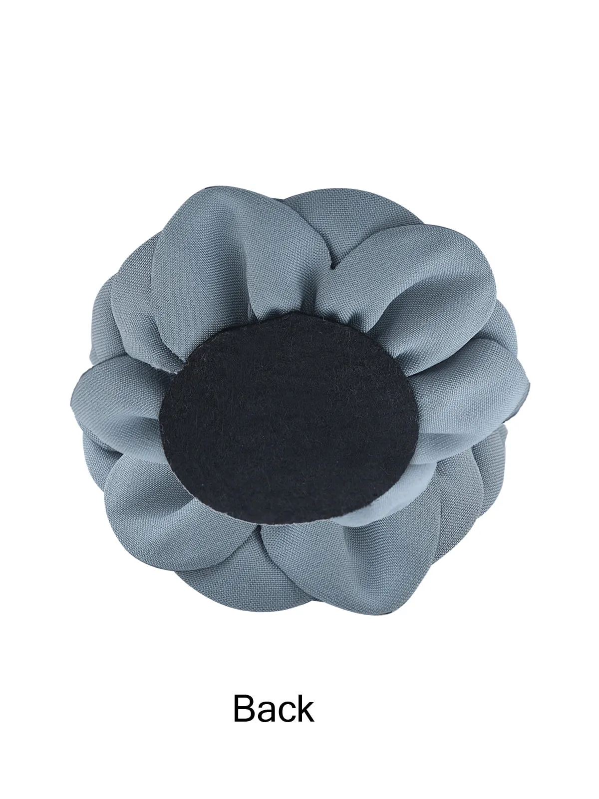 Grey Singed Edges Decorative Satin Flower