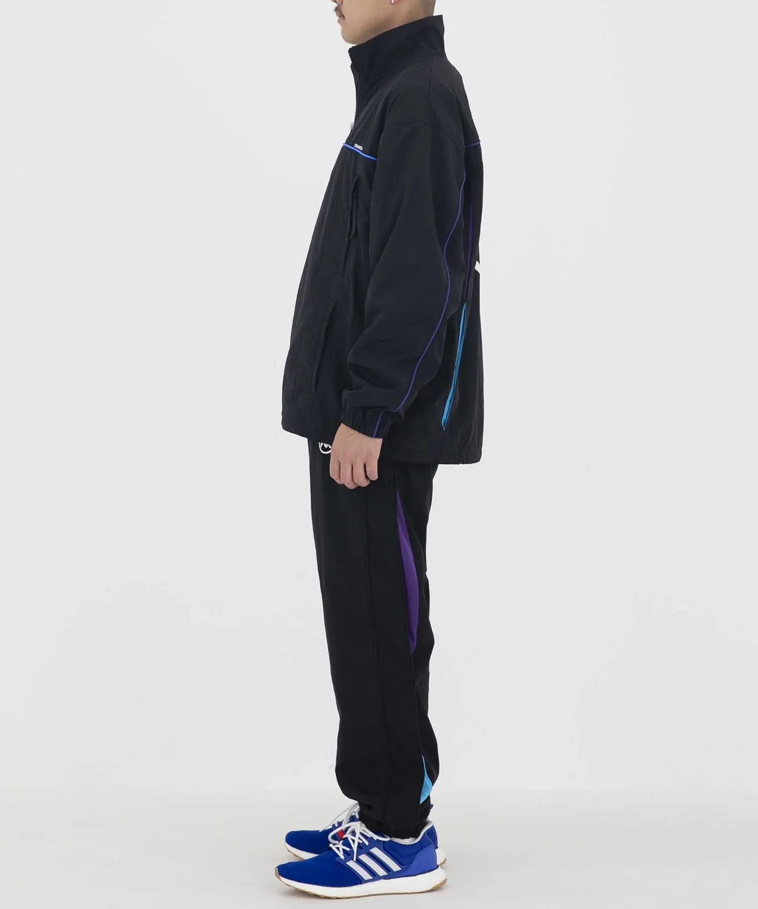 HALF ZIP NYLON PULLOVER JACKET