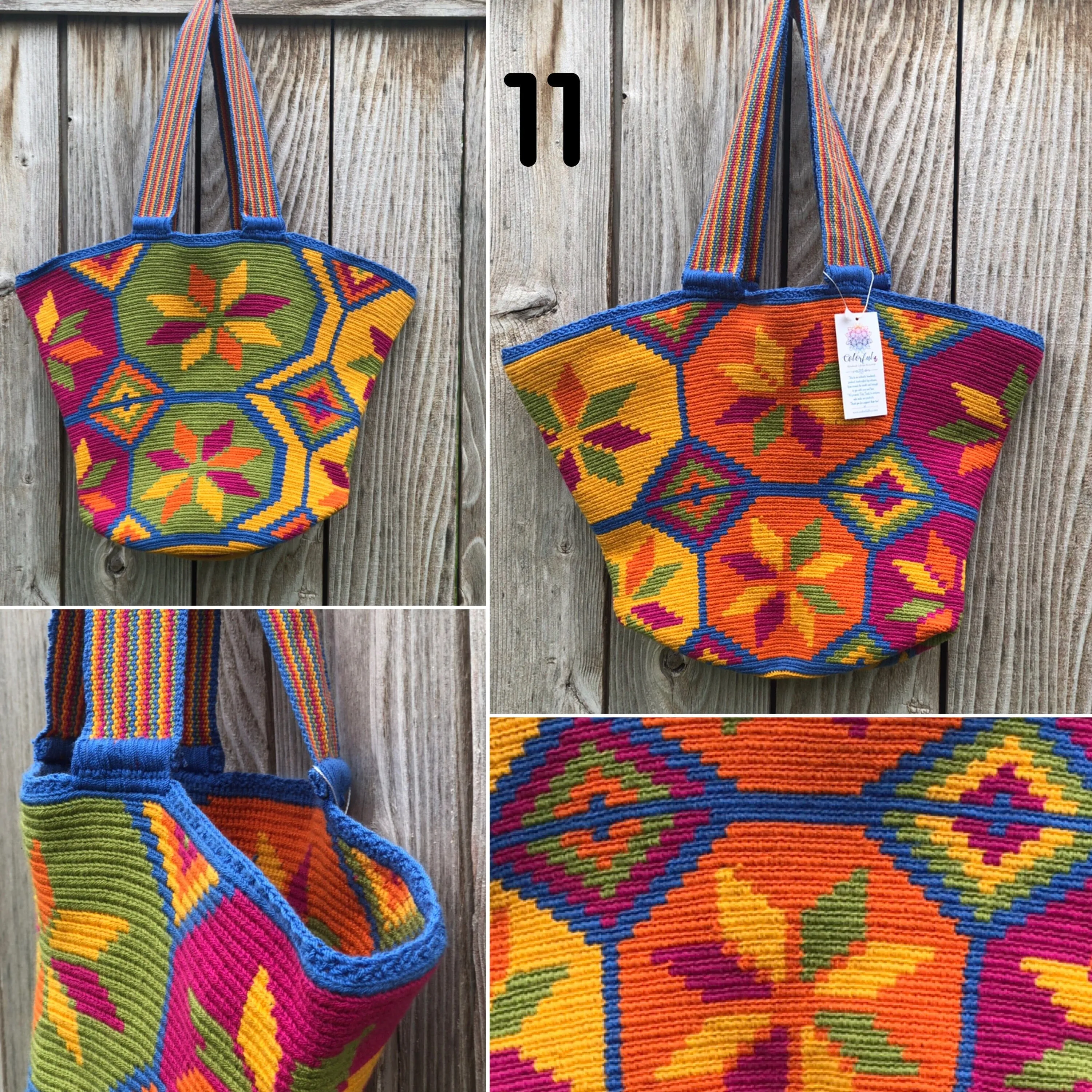 Hand-crocheted Tote Bags -  Crochet Tote Bag | Beach Totes