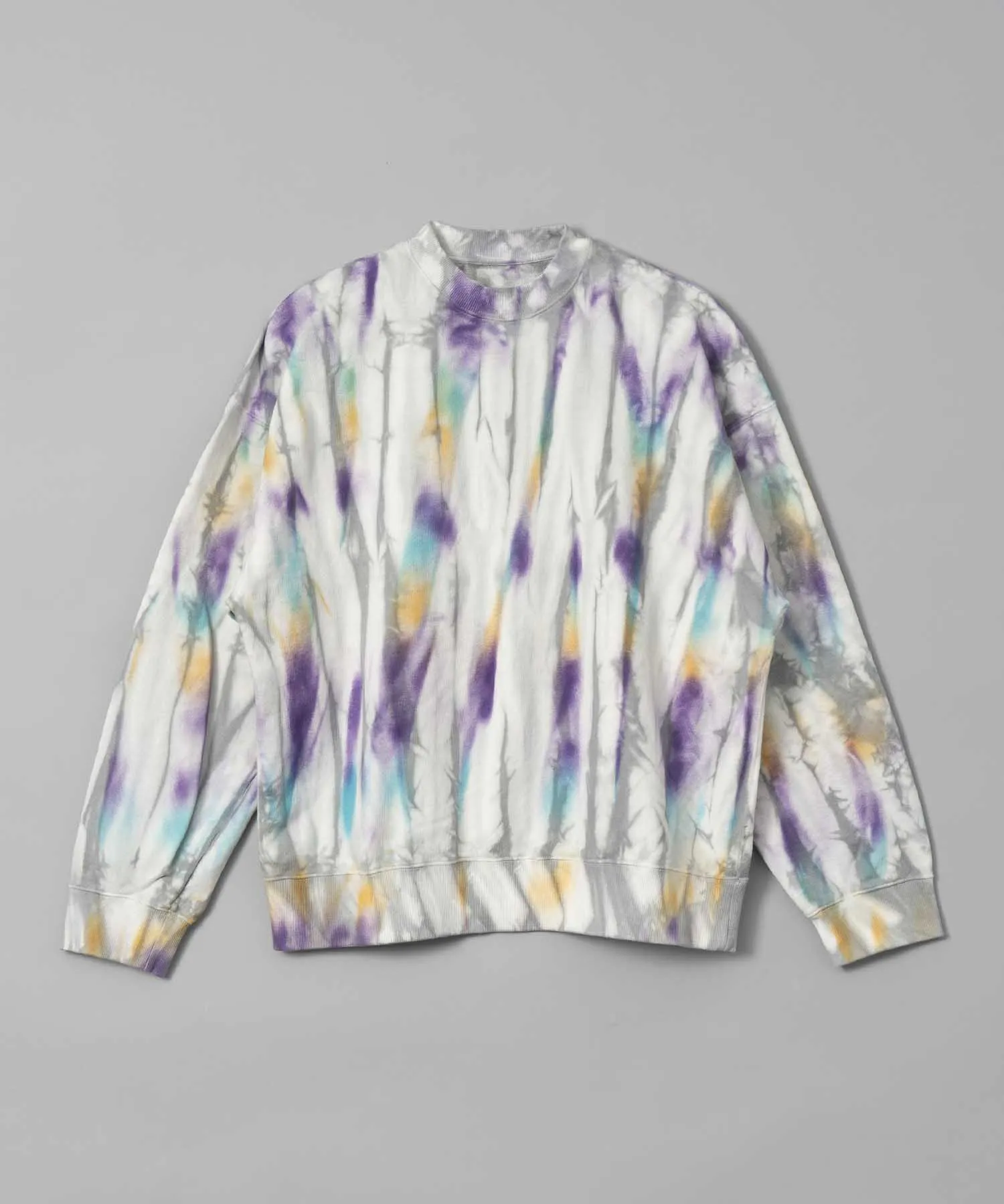 Hand Tie-Dye Sweat Prime-Over Crew Neck Pullover