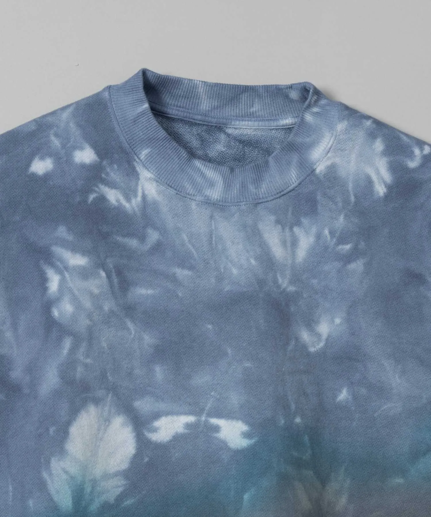 Hand Tie-Dye Sweat Prime-Over Crew Neck Pullover