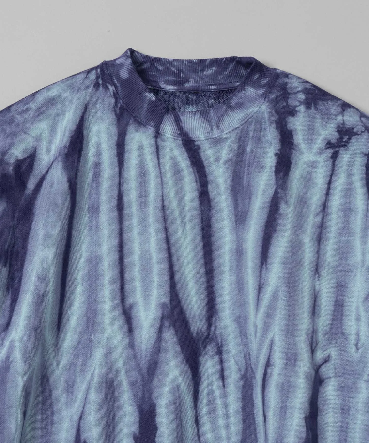 Hand Tie-Dye Sweat Prime-Over Crew Neck Pullover